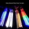Solar Waterproof LED Meteor Shower String Lights for Outdoor Trees & Festival Decorations