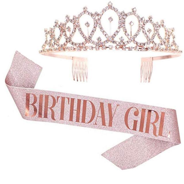 

Роскошные ободки для волос на день рождения для девочек, королевские украшения для выпускного бала, тиары и короны, набор аксессуаров