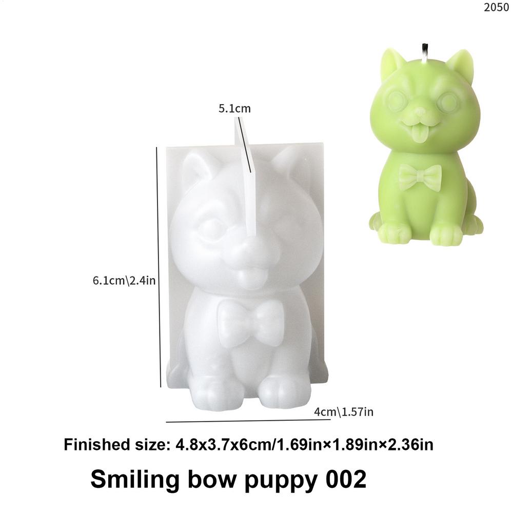 

Dog Mold for Candles Home Decor Cement Moulds 3D Candle Moulds for Craft Making Silicone Desktop Decoration Casting Tool