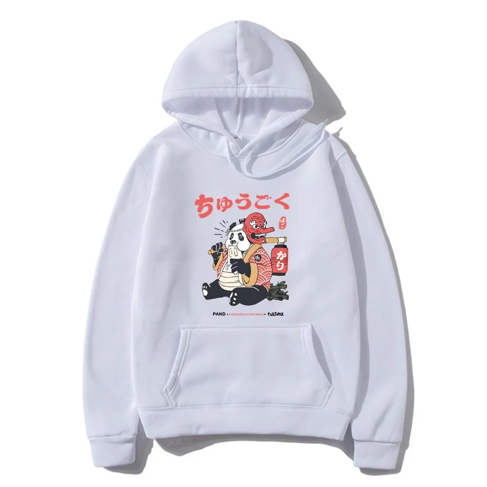 Hip Hop Harajuku Unisex's Hoodies Japanese Kanji Cartoon Hoodie Autumn Winter Funny Hooded Street Style Casual Sweatshirt Clothing