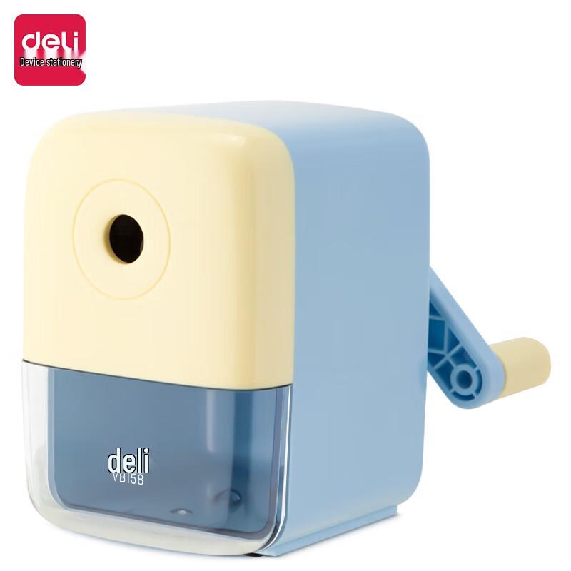 Deli Semi-Automatic Hand-Crank Pencil Sharpener