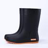 Fashion Women's Medium Tube Non-slip Waterproof Shoes Rain Shoes Rain Boots Water Boots Thermal Cover Shoes Adult Long Tube