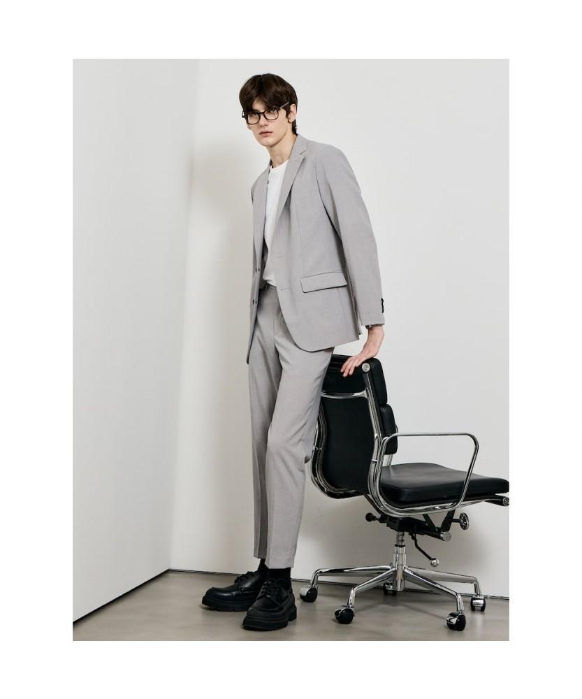 GLXY (GALAXY LIFESTYLE) Glxy [Galaxy Lifestyle][Sammu Clothing] Stretch Setup Pants Light Gray