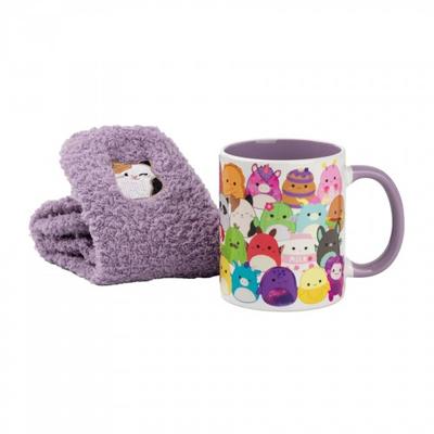 Squishmallows moteriškas puodelio ir kojinių rinkinys su personažu