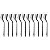 Wire Toothbrush Cleaning Brush Parts Maintenance Small Stainless Steel Tools 10pcs Black Manual Plastic Handle