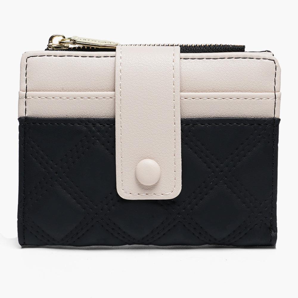 

Multiple Card Slot Short PU Wallet Zipper Folding Coin Purse Pouch Cute Purses Women