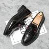 Small Leather Shoes British Style Hair Stylist Pointed Head Youth Leisure Inner Height Increase