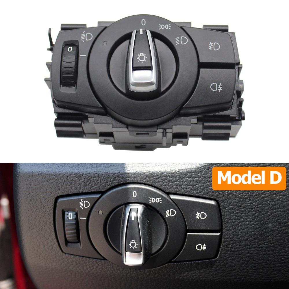 Car Front Head Lamp Headlight Switch Button Assembly For BMW 1 3 X1 Series E87 E82 E90 E91 E92 E93 E84 61319169404 61319169406