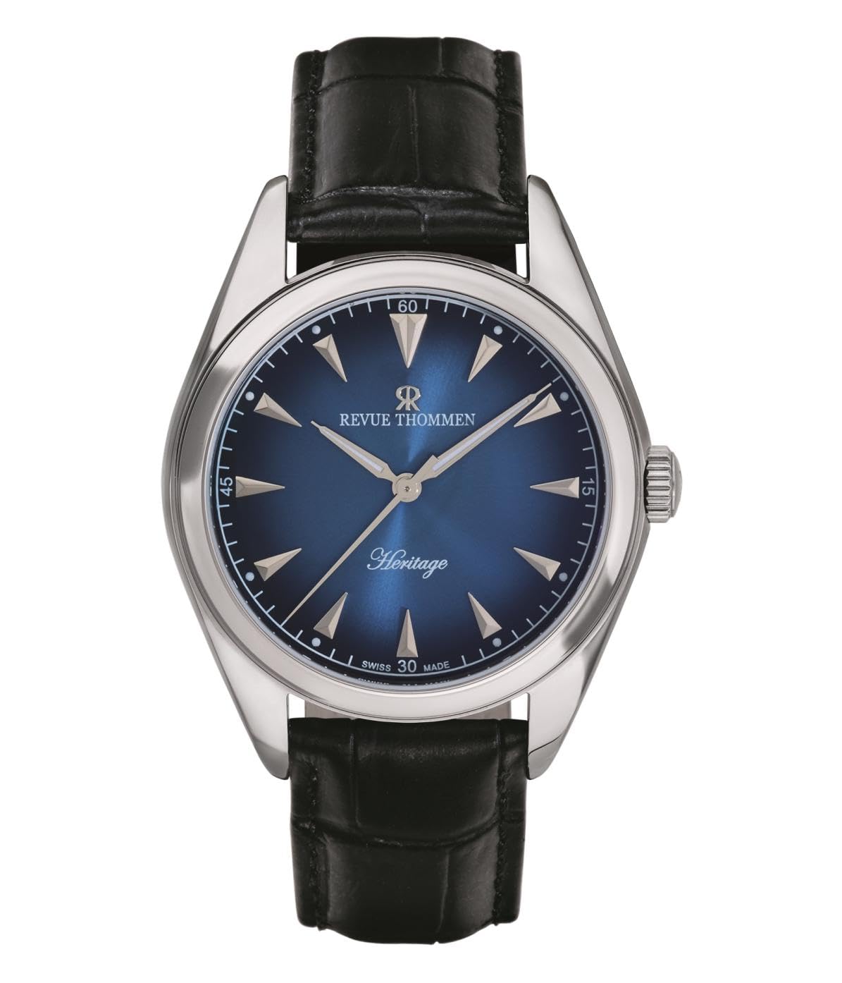 

Revue Thommen Automatic Swiss Black Men s Watch, Made, 21010.2535, синій