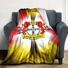 Coperta di Flanella con Stampa Bayer Leverkusen Alta Qualità Calda Confortevole Coperta per Tutte le Stagioni Perfetta per Regali Decorazione Casa