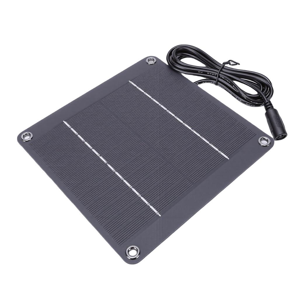 4W Solar Panel Charger Water Proof High Efficiency Monocrystalline Solar Panel with 5521 DC Interface for Security