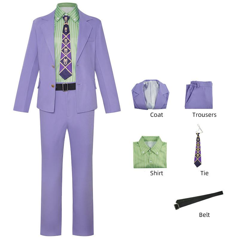 Jojos Bizarre Adventure Kira Yoshikage Guido Mista Cosplay Costume For Anime Role Play