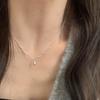 Water Drop Necklace Women's Light Luxury Ins Simple Dress Neck Chain Fresh and Elegant Design Versatile Niche Sweater Chain