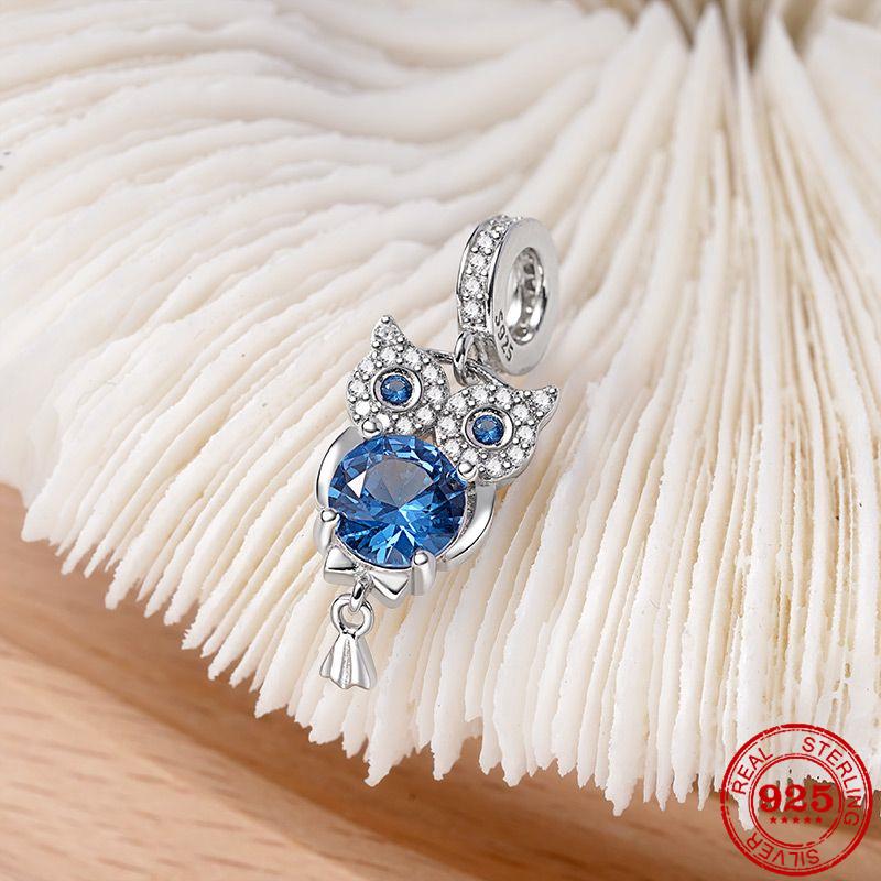 Fit Original Fasion Charms Bracelet 925 Sterling Silver Cat Whale Tail Pendant Dangle Charm Bead Diy Jewelry Making Berloque