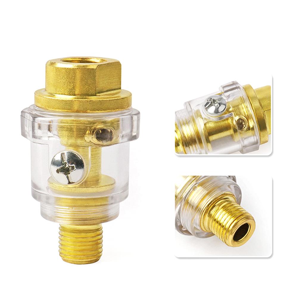 1/4"NPT Mini In-Line Automatic Lubrication Oiler for Pneumatic Tools Air Compressor Pipe Repair Air Tools