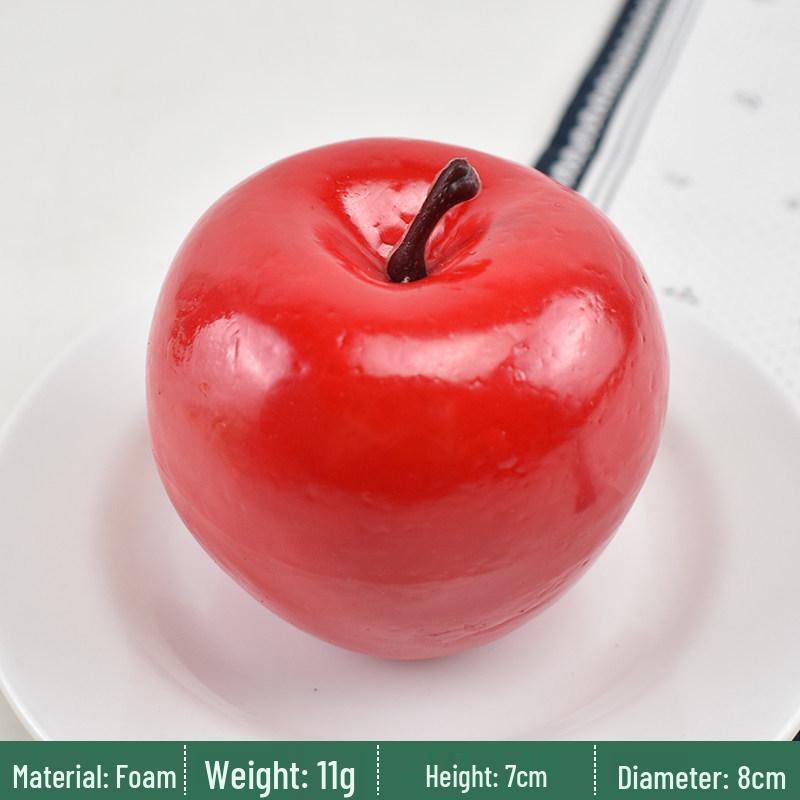 Plastic Red Fuji and Red Delicious Fake Apple Display Decoration Prop