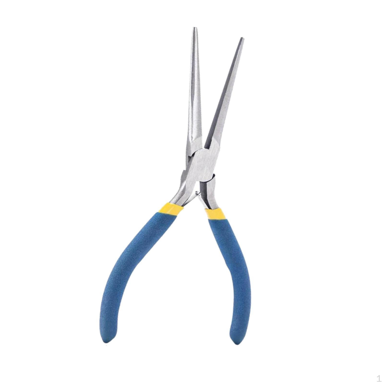 

Плоскогубцы для изготовления ювелирных изделий Инструмент для сережек и ожерелий Бисероплетение Хобби Работа 150 мм Сталь синий