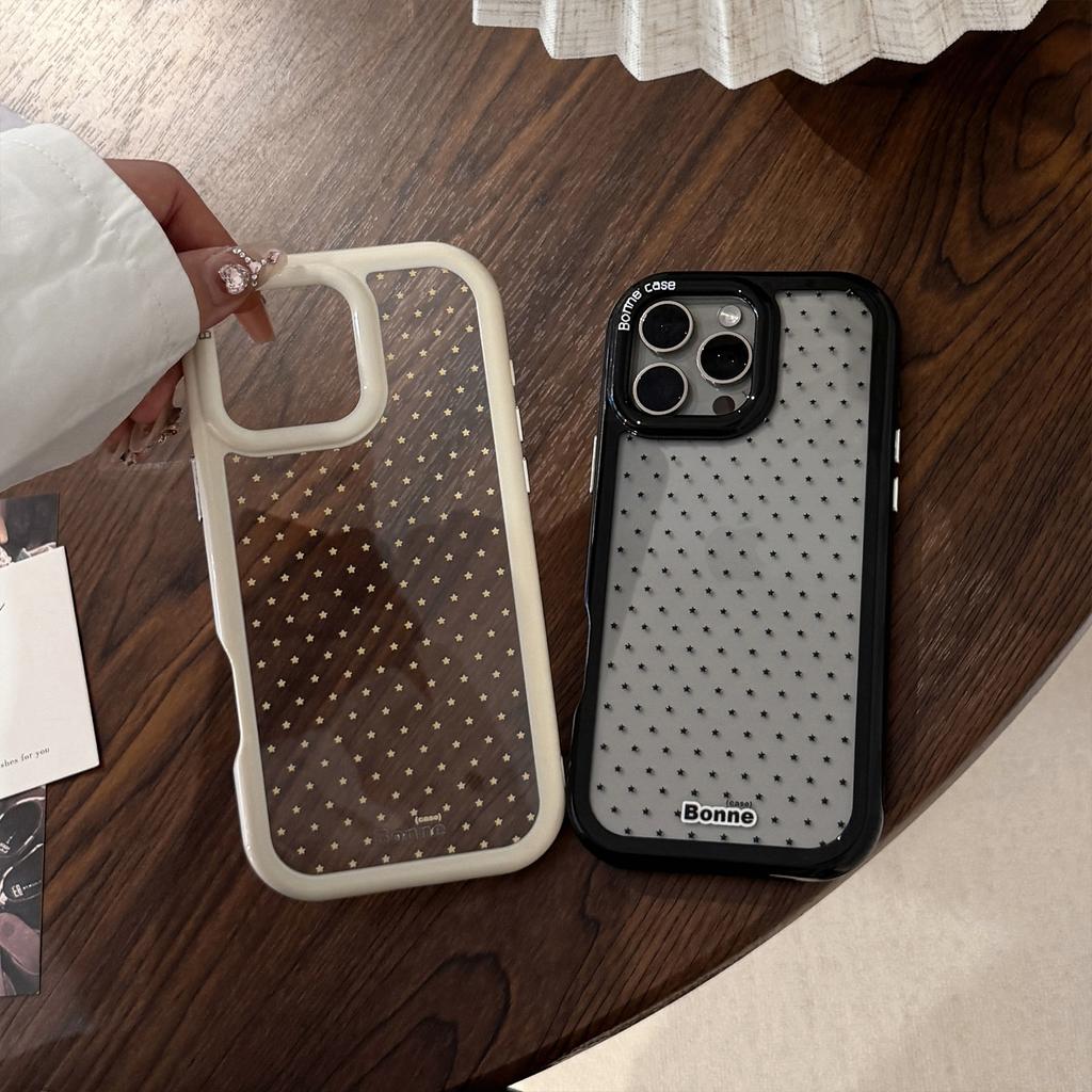 Simple Little Star Suitable for IPhone16promax Apple 15 Mobile Phone Case 13 Personality 14 Acrylic 12 Anti fall