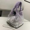 Fashionable Diamond-embellished Water Bucket Shape Evening Bag For Women New Spring 2024 Collection Wholesale