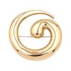 Durable Metal Brooch Minimalist Geometric Spiral Pin, Art Badge for Men Decorative Alloy Pin Women, Coats Suits Sweaters Scarves Clothing Decoration