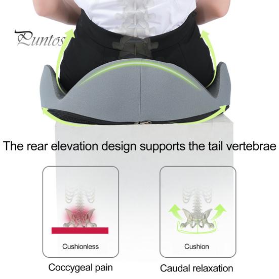 Ergonomic Buttocks Cushion Hemorrhoid Seat Pad U-shaped Tailbone Pressure Relief Memory Foam Support Soft Back Pain Relief Slow Rebound Comfortable