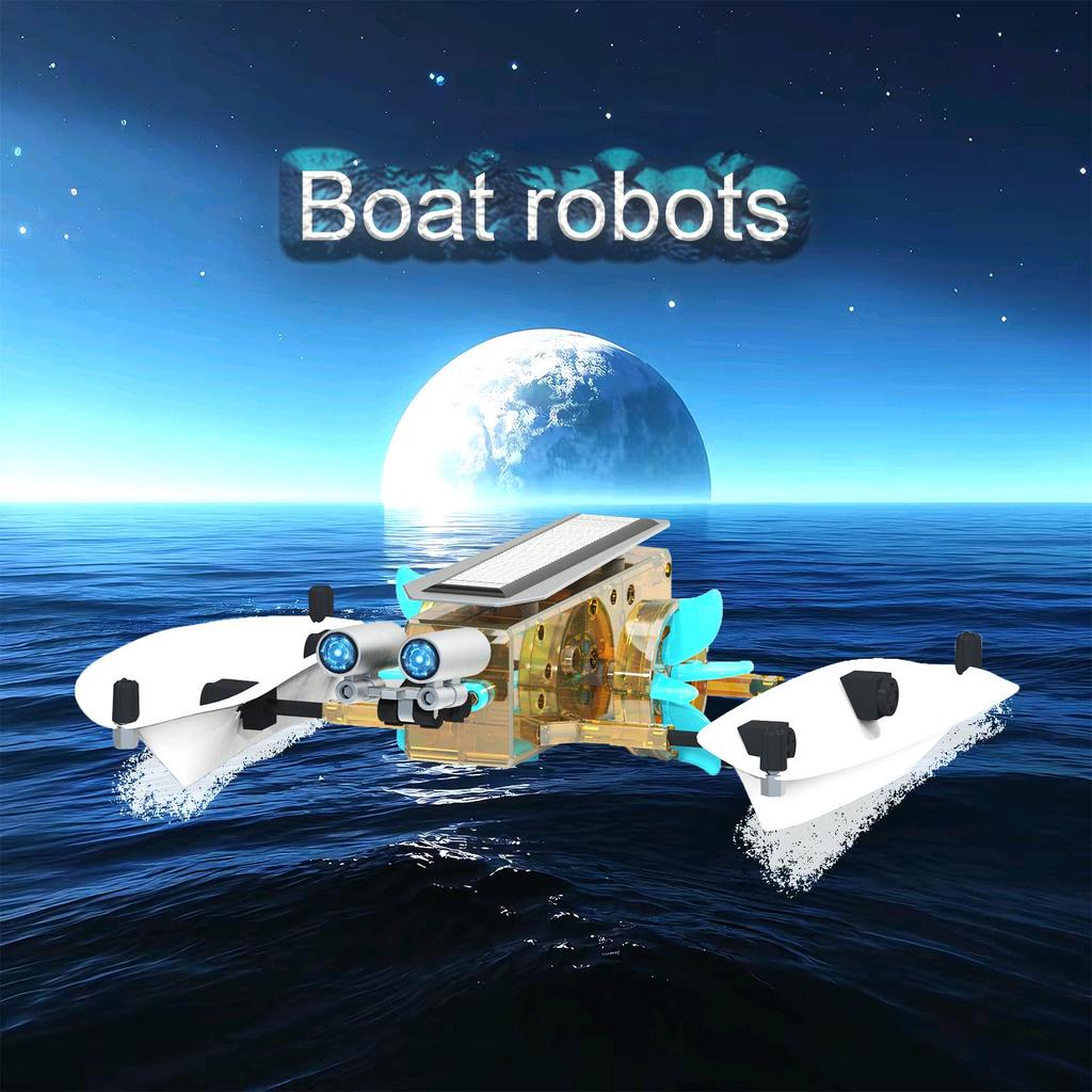 13-in-1 DIY Solarbetriebenes Roboter-Spielzeugauto-Bausatz