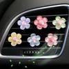 6Pcs Cute Flower Aromatherapy Car Air Outlet Decoration Perfume Clip Air Freshener Colorful Flora Decor Auto Accessories Air Fresheners 2