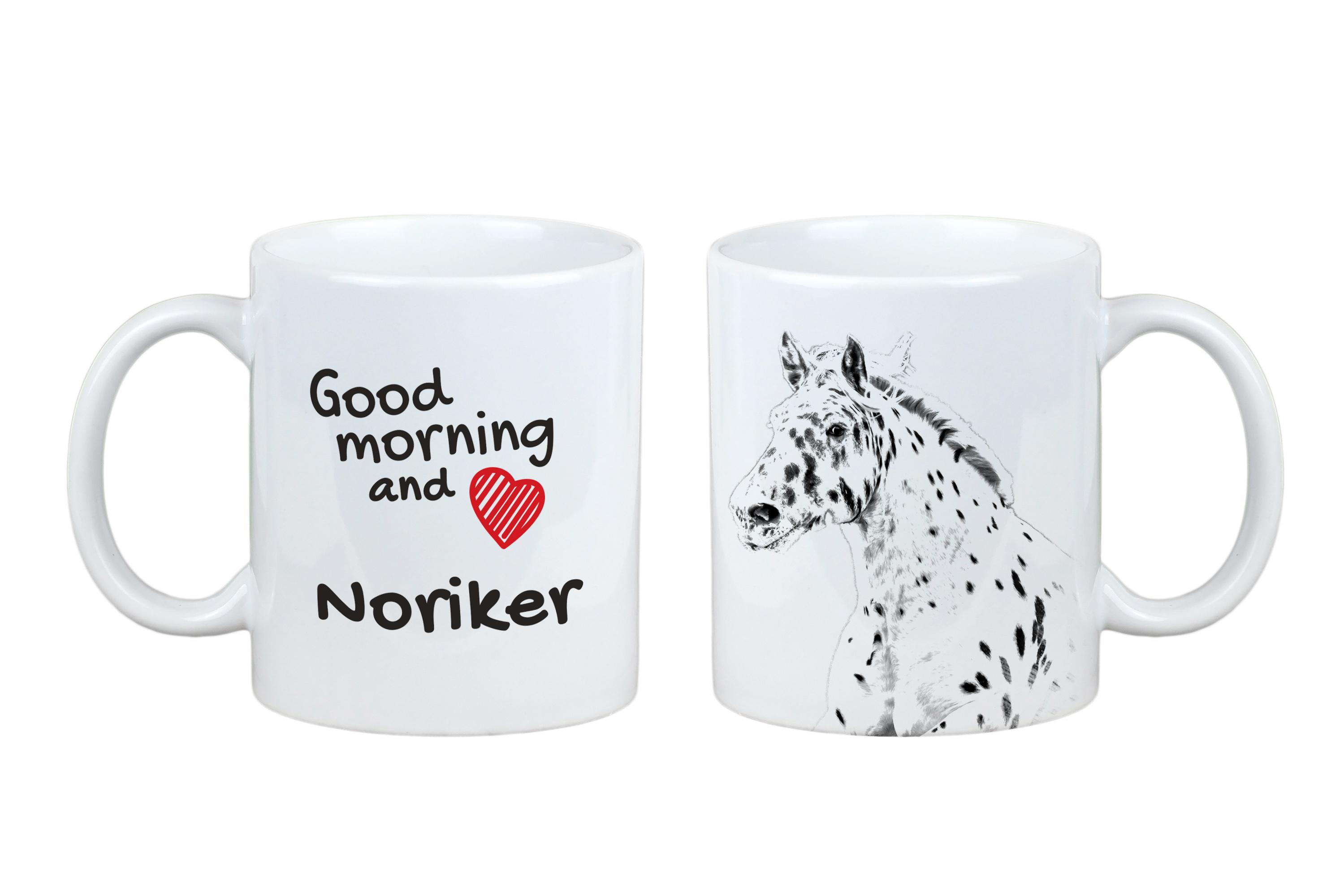 

Noriker - mug with a horse, personalized mug with a print, a classic gift for everyone from the Art-Dog brand білий