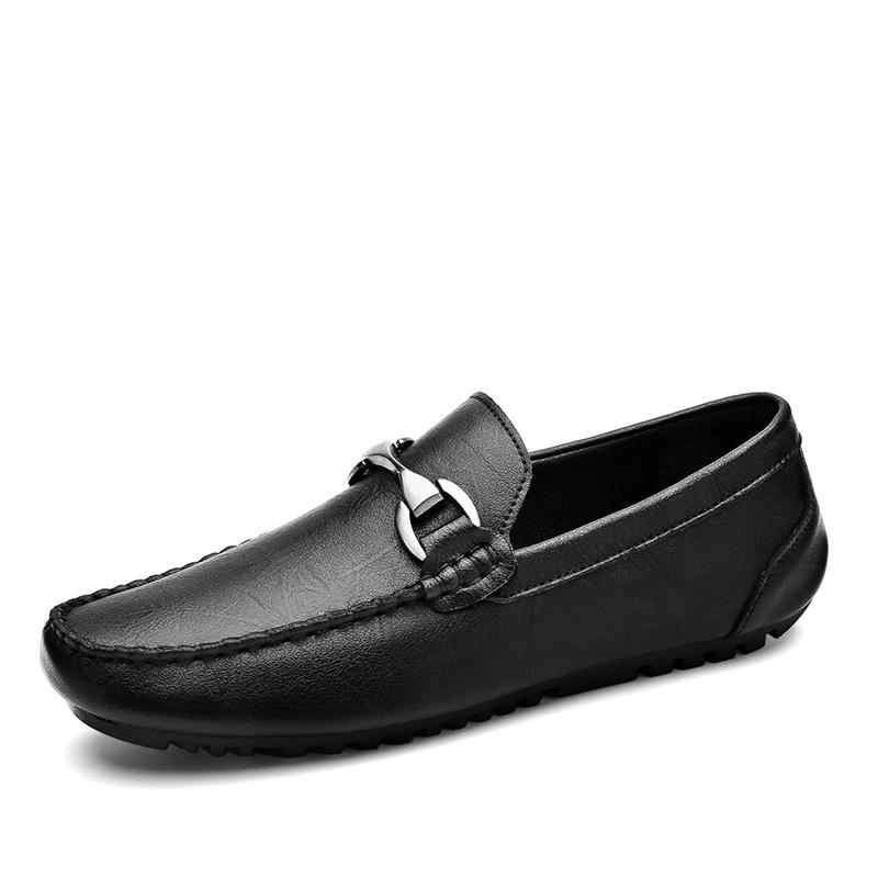 Penny Loafers Men Flats Handmade Luxury Designer Leather Casual Shoes Slip-on Driving Shoes Man Moccasins Boat Shoes Black/Brown