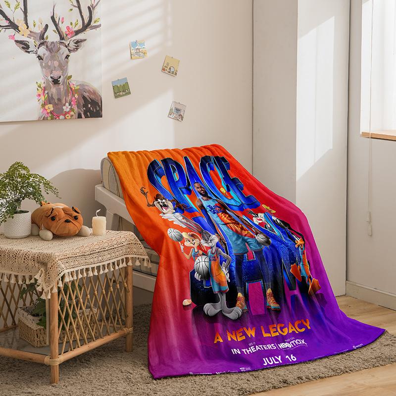 Basketball Star Series Flannel Blanket 3D Printed Sofa Blanket Thickened Blanket