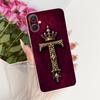 For Samsung Galaxy A07 4G Royal Crown Initial Letter Couple Phone Case For Samsung A07 4G A075B Soft Silicone TPU Covers Bumpers
