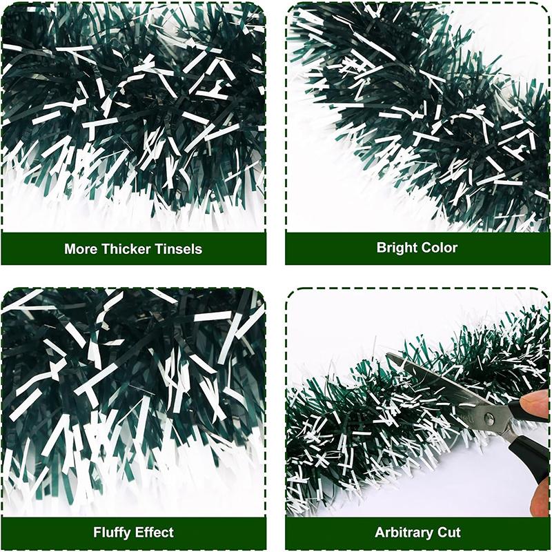 1/2Pcs Christmas Green Metallic Wire Wreath Christmas Tree Decoration Ceiling Hanging Ornament New Year Party Home Decor Navidad