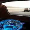 1pc Animal Theme Blue Cheetah Pattern Printed Polyester Fiber Car Trunk Mat