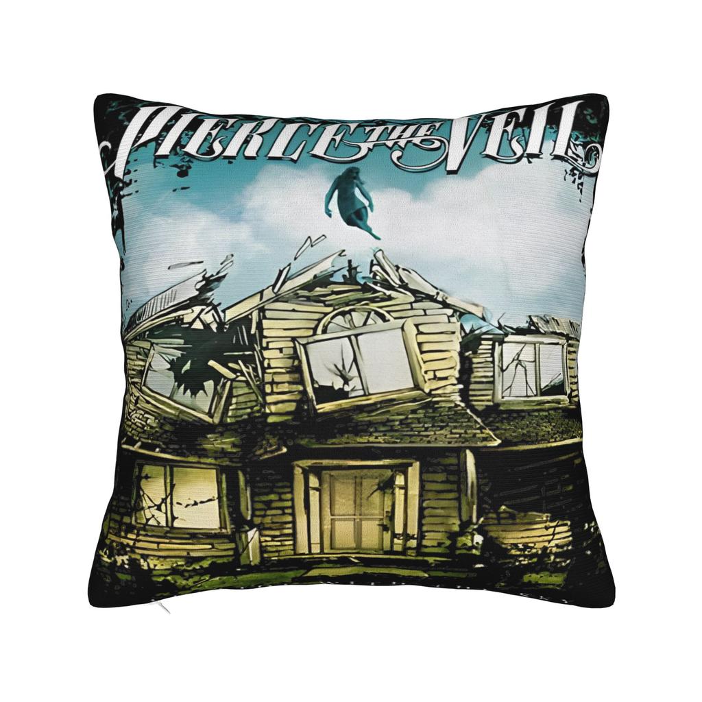 Home Decoration Punk Pierce the Veil Band Selfish Machines Pillowcase Accessories Metal Rock  Pillow Cover Square Multi Size