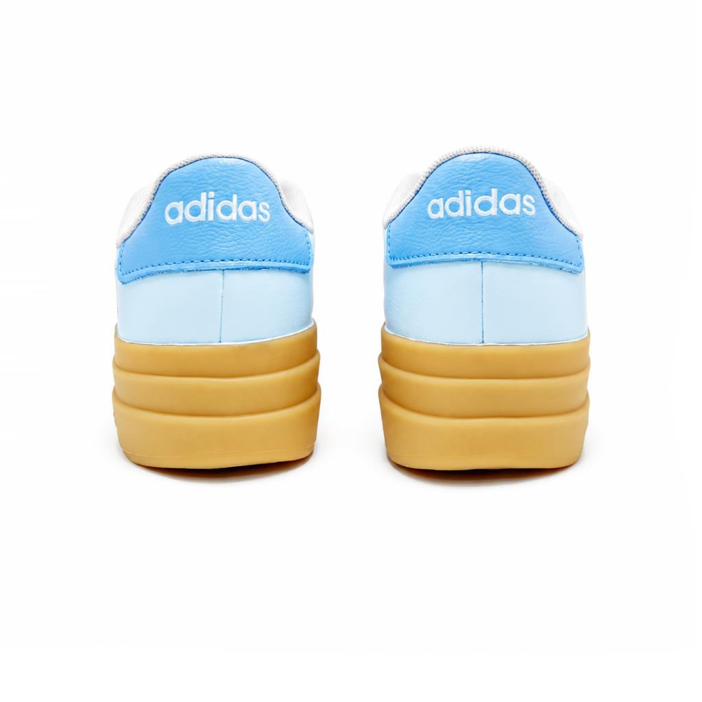 adidas VL Court Bold Meersalz Pfotenabdruck Rutschfest Abriebfest Niedrig geschnitten Skateboard-Schuhe Damen Blau Weiß IH3083(Team2480--)
