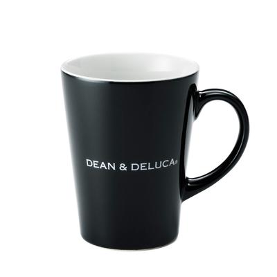 Caneca Latte DEAN & DELUCA S, Preta, 240ml, Adequada para Micro-ondas e Lava-louças, Ideal para Café e Nova Vida, 10,5 x 8 x 6cm