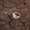 Black Rhodonite Stone Sterling Silver New Eternity Mother Gift Boho Ring Jewelry RR-46-25
