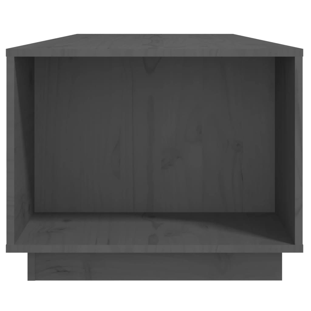 Vidaxl Coffee Table, Grey, 110X50X40 Cm, Solid Pine Wood