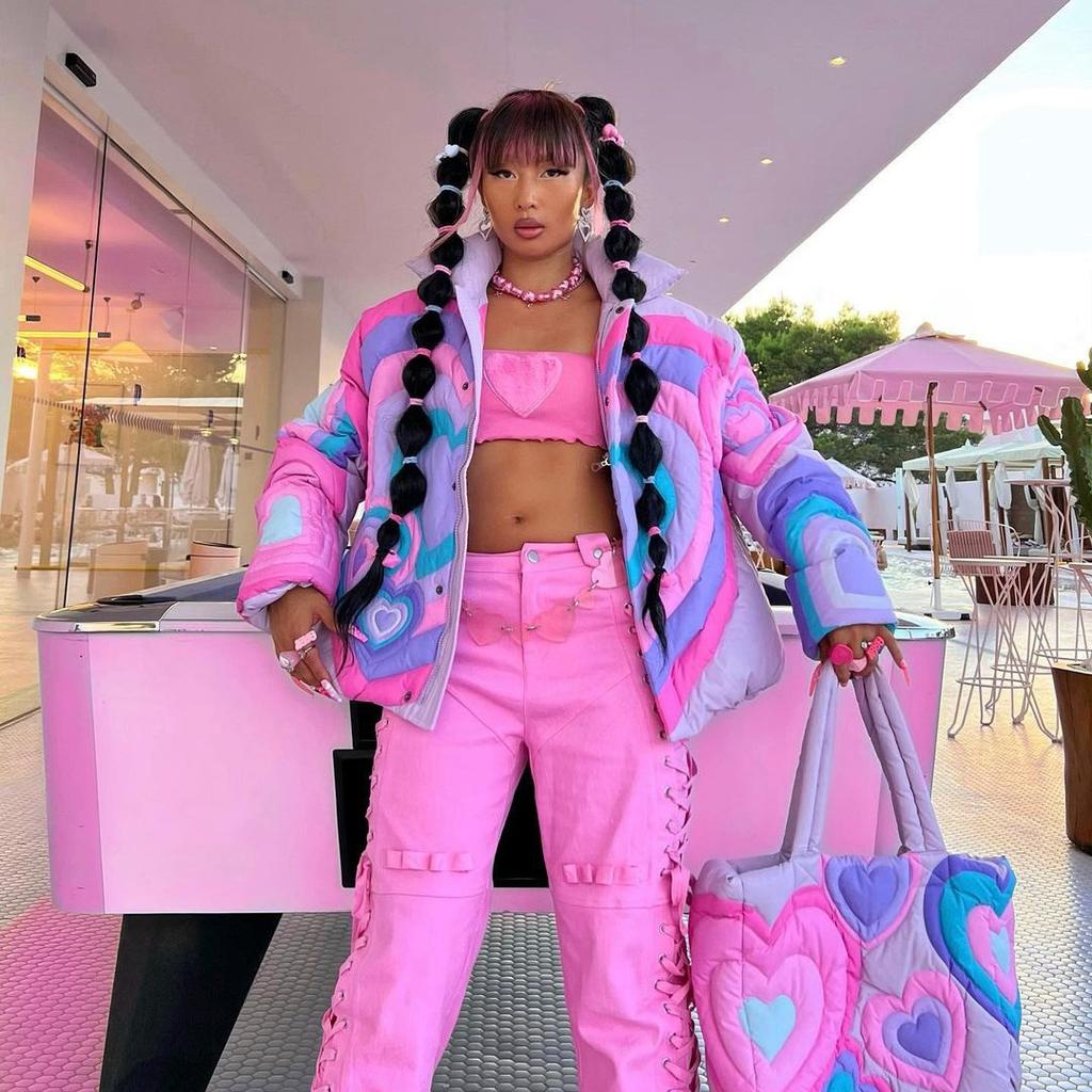 Y2K Love Loose Women's Autumn and Winter Jacket Coat Parker Heavy Cotton Lining Mid Winter Fur Coat Women's Long Warm Keeping Women's  Jacket M-6XL