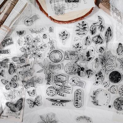 1pc Creative Transparent Stamp Silicone Seal Scrapbooking Photo Album Paper Card DIY Craft Album Diary Tools