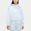 (WMNS) Air Jordan Funny Pattern Knit Short Pullover Hoodie Light Blue Women's DD9296-438