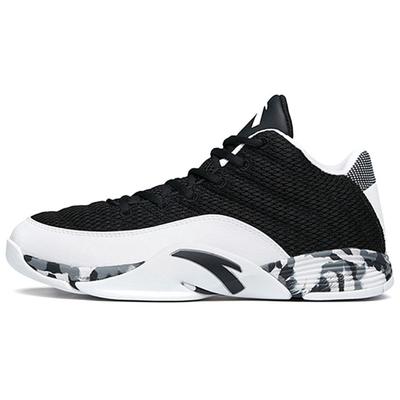 Série Basketball Tissu Cuir Synthétique Respirant Résistant à l'Usure Antidérapant Coupe Basse Chaussures de Basketball Rétro Homme sneaker Noir Blanc 11741154-9