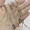 High Quality Copper 24k Gold Plated Chain Roll  Brass Chain for Jewelry Making