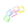 5Pieces Multicolored Mini Picture Frames for Instantly Photos Display Holder for Home Decors and Creative Photography