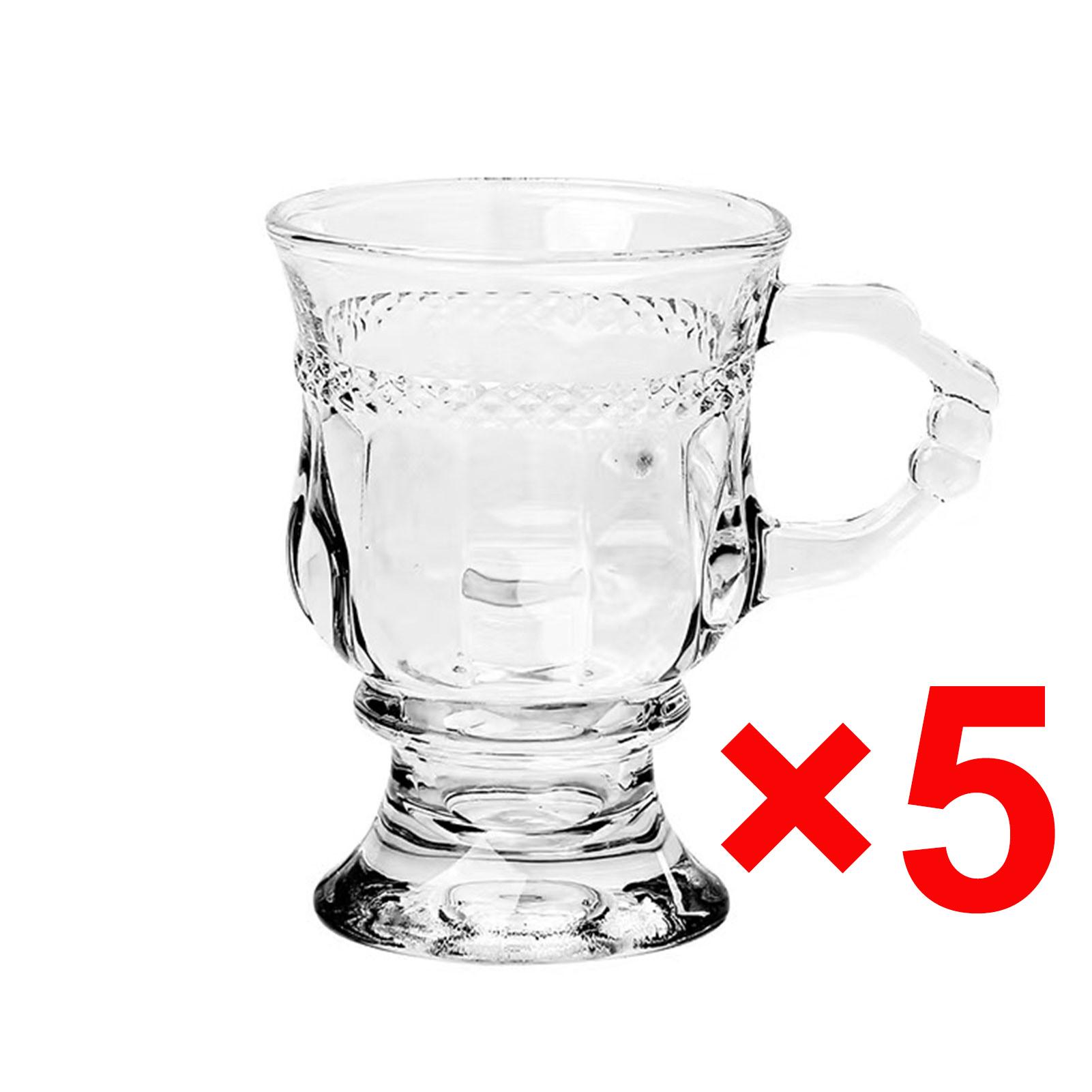 

5 шт. 150 мл ирландские прозрачные стеклянные кофейные кружки, чашки для латте, кружки для капучино холодного/горячего шоколада с ручкой, для горячих напитков, посуда для напитков 150ml