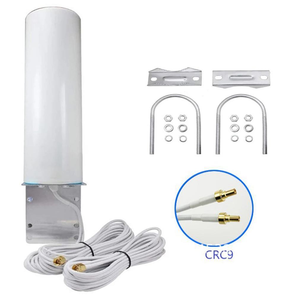 אנטנת 4G חיצונית: מגבר אותות עמיד למים רב-כיווני עם ממשק SMA כפול לפס מלא 3G, LTE ו-WiFi