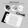 Kit libro sfogliabile con pannello luminoso Scatola luminosa a LED Tablet 300 fogli Libro sfogliabile in carta da disegno con rilegatura