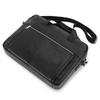 Men's Genuine Leather 15" Laptop Briefcase & Crossbody Shoulder Bag