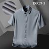 Men Short Sleeve Slim Fit Wrinkle Resistant Business Casual Summer Shirt