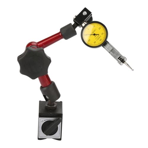 Magnetic Base Holder for 0-0.8mm Dial Gauges, Professional Lever Dial Test, Flexible Arm